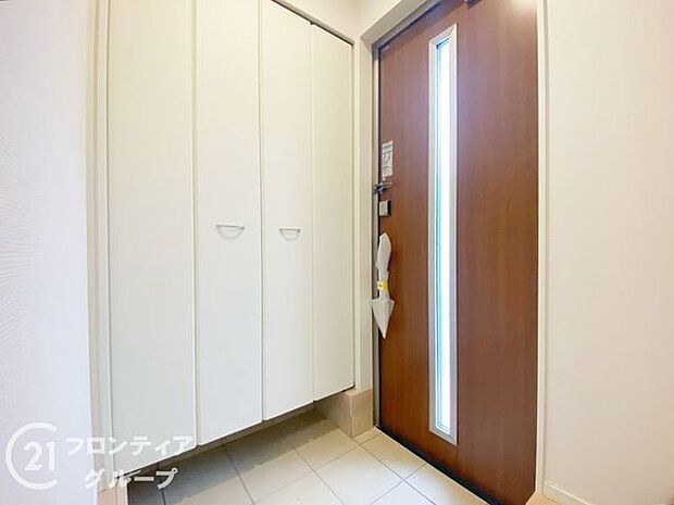 玄関は防犯性の優れたダブルロックドアです!