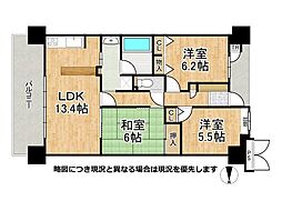 サンメゾン寝屋川 3LDKの間取図画像