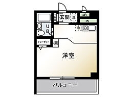 アンシャンテ志木 ワンルームの間取図画像
