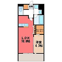 エクリプス  ｜ 栃木県下野市祇園1丁目（賃貸アパート1LDK・3階・40.27㎡） その2