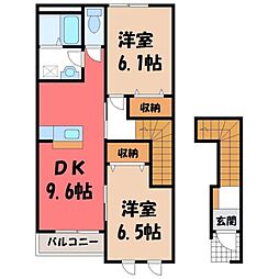JR両毛線 大平下駅 徒歩5分 2階/-