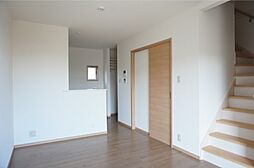 関東鉄道常総線 大田郷駅 徒歩14分の賃貸テラスハウス 1階2LDKのリビング/ダイニング