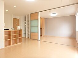 JR水戸線 結城駅 徒歩15分の賃貸アパート 1階2LDKのリビング/ダイニング