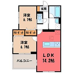 間取図画像 2LDK