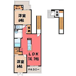 カーサ ヴィアンコ ネロ 2階