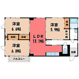 ツルオカハイツ 3階/-