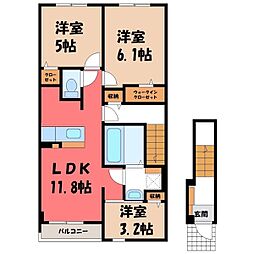 グランデ・ヴェリタ 3LDKの間取図画像
