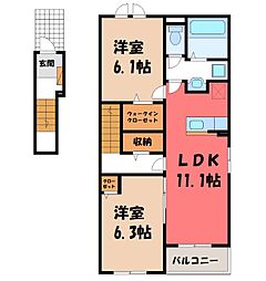 ラ フェリース 2階