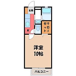 K・VillageG 1Kの間取図画像