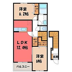 ソレアード萩山 2階