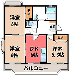 JR東北本線 小山駅 バス18分 せきぐち電気前下車 徒歩16分 3階/-