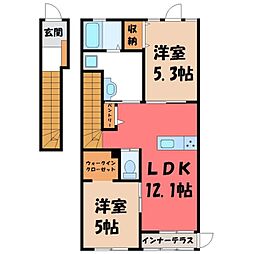 ドリーム2 2LDKの間取図画像