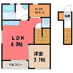 JR東北本線 小山駅 徒歩26分 2階/-