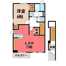 真岡鐵道 下館二高前駅 徒歩5分 2階/-