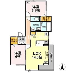 間取図画像 2LDK