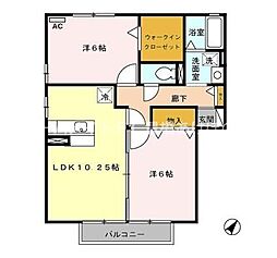 間取図画像 2LDK