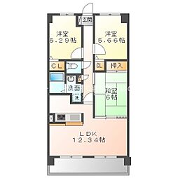 ネットシティー潮崎 3LDKの間取図画像
