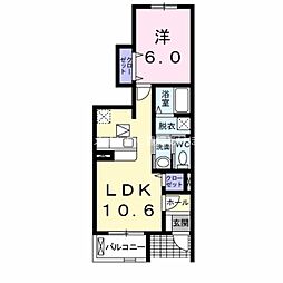 サンフレスト 1LDKの間取図画像