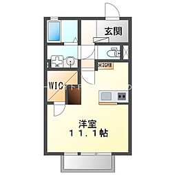 メゾンドスリーゼ ワンルームの間取図画像