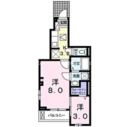 ベルグランツ 2Kの間取図画像
