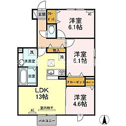 ヴィオラC 3LDKの間取図画像