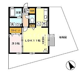 ROYALMAISON 1LDKの間取図画像