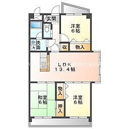 ビオス菰口 3LDKの間取図画像