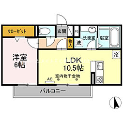 Ott'sGejo 1LDKの間取図画像