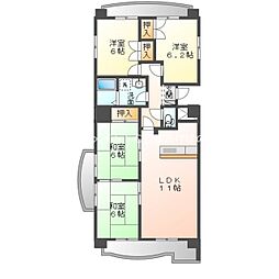 フィオーレ豊橋 4LDKの間取図画像