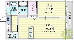 スイートテラス ルリエ 1LDKの間取図画像