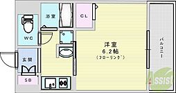 エステムコート新大阪6エキスプレイス 1Kの間取図画像