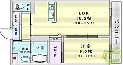 スイートテラス ルリエ 1LDKの間取図画像
