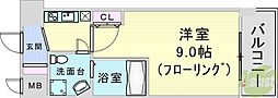 CASSIAJUSO 1Kの間取図画像