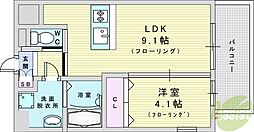 プレジオ御幣島 1LDKの間取図画像