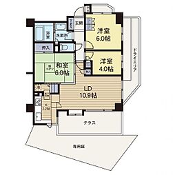 市が尾パークホームズ　参番館 3LDKの間取り