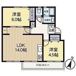 間取図画像 2LDK