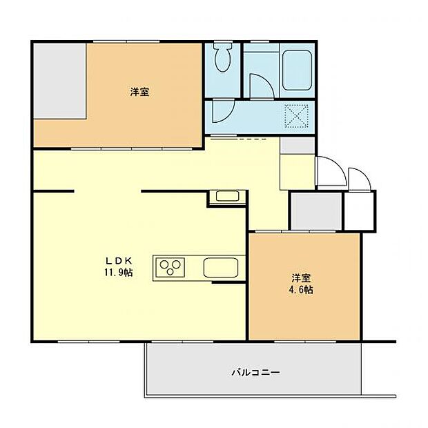 【間取り】広く使い勝手の良い間取りは生活を豊かにしてくれます。各居室には採光の取れる窓があり明るい空間です。