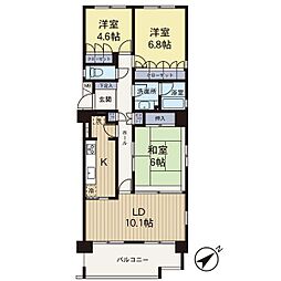 グランドメゾン中山 3LDKの間取図画像