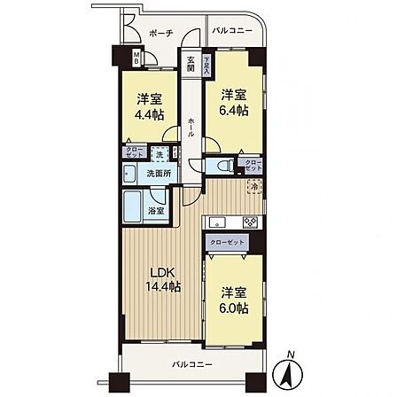 【間取図】時代の流行ではなく拘りを貫く。シックなカラートーンで街並みに溶け込む外観は、絶妙なバランスで輝きを放ちます