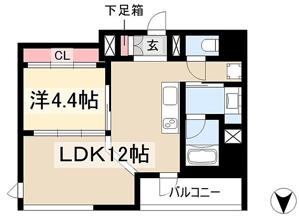 レジデンスT・L新栄 ｜愛知県名古屋市中区新栄1丁目(賃貸マンション1LDK・3階・42.94㎡)の写真 その2