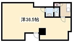 パール熱田 1階ワンルームの間取り