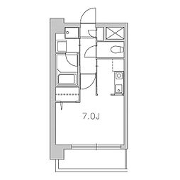 メゾン菊屋 2階1Kの間取り