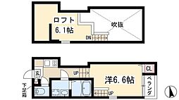 ライフステージ 1階1Kの間取り