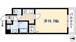 マ・メゾン瑞穂 1階1Kの間取り