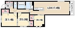 高見貸家 2階