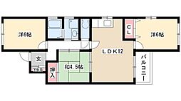 ベルパレス千代田 7階3LDKの間取り