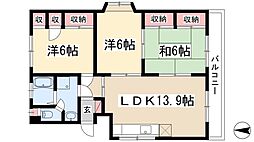 メゾン上山A棟 3LDKの間取図画像