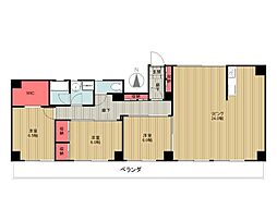 ON AND ON 5階3LDKの間取り