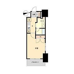 レジディア鶴舞 10階1Kの間取り