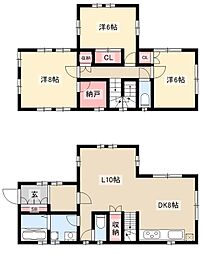 高峯ivC棟 2階3LDKの間取り